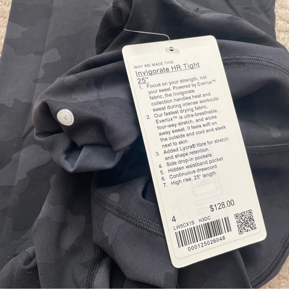 NWT Lululemon Invigorate High Rise Tight 25" Heritage 365 Camo Pockets Size 4 - Picture 5 of 13